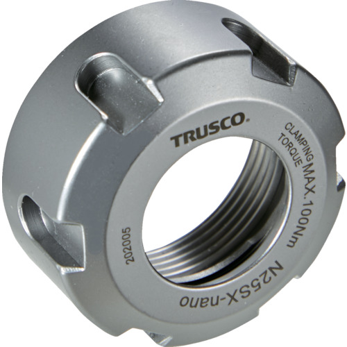 [停产] trusco直的小腿夹子支架，用于NC车床er nut M40xp1.5
er平衡的纳米螺母NXXSX纳米 N32SX