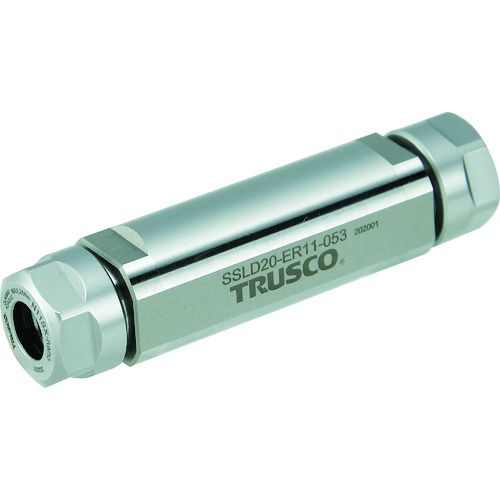         Trusco NC车床双头直柄夹式固定器SSLD类型（英寸）柄直径3/4总长度为ER11
双头短鼻子类型直柄，扁平式clucks+平衡的纳米螺母NSX SSLD3/4-ER11-053