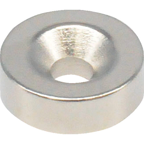 Trusco Neododmium圆形磁铁，带有盘螺钉孔，外径12mm x 4mm，m3，1件
带有圆形倒计时螺丝孔的霓虹磁铁 T12R04-M3