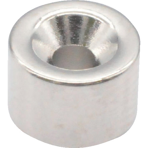 带有盘式螺钉孔的Trusco Neododmium圆形磁铁，外径6mm x 4mm m1.6，1件
带有圆形倒计时螺丝孔的霓虹磁铁 T06R04-M1.6