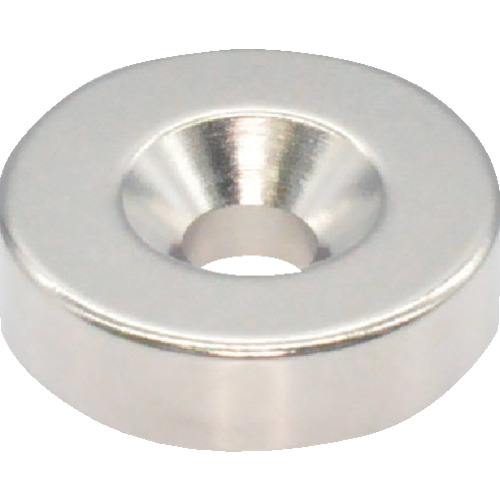 Trusco Neododmium圆形磁铁，带板螺钉外径18mm x 4mm m4 1pc
带有圆形倒计时螺丝孔的霓虹磁铁 T18R04-M4