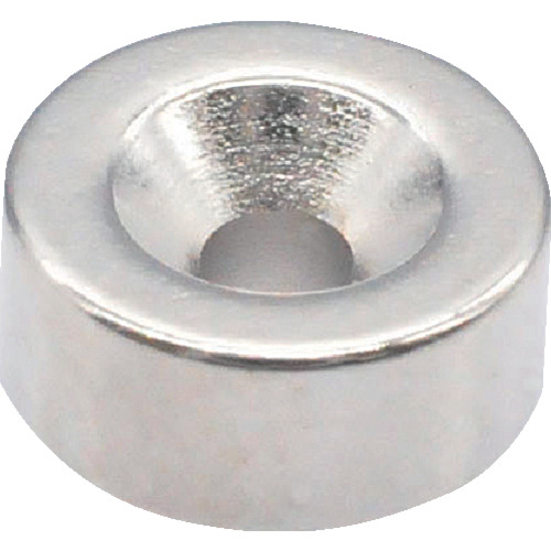 带有盘式螺钉孔的Trusco Neododmium圆形磁铁，外径6mm x 3mm m1.6，1件
带有圆形倒计时螺丝孔的霓虹磁铁 T06R03-M1.6