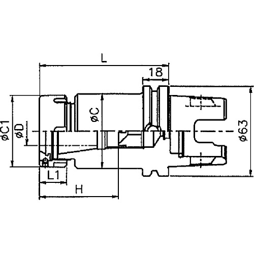 Winwell KM63XMZ-ER/Collet Chuck KM63XMZ-ER25-60Y-D