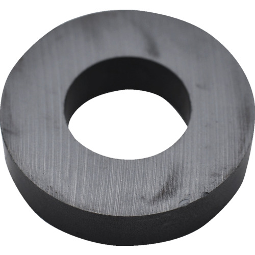 Trusco铁氧体磁铁圆形，孔，外径45mm x厚度10.5mm，1件
铁氧体磁铁，带有圆形和孔 TF45RA-1P