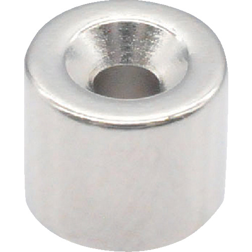 Trusco Neododmium圆形磁铁，带有盘螺钉孔，外径6mm x 5mm m1.6，1件
带有圆形倒计时螺丝孔的霓虹磁铁 T06R05-M1.6