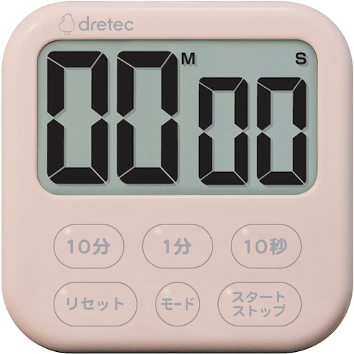 Dropec大屏幕计时器&ldquo;肥皂6&rdquo;粉红色
数字计时器 T-615PK