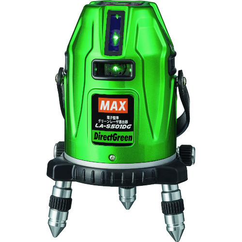 Max Laser Leveler接收器三脚架套件（绿色激光）LA-S501DG-DT套件（长度：4向短，水平180度，地面墨水）
线激光器 LA-S501DG-DT182