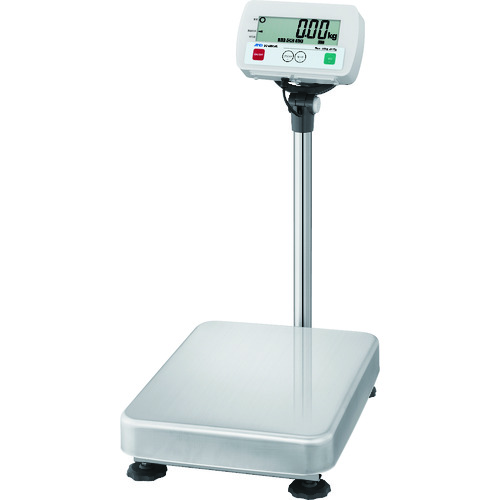 A＆D防尘和防水数字支架量表SC系列（具有杆的集成类型）容量60kg 低显示10G测量锅尺寸W390 x D530mm
防尘和防水数字基础规模 SC60KAL