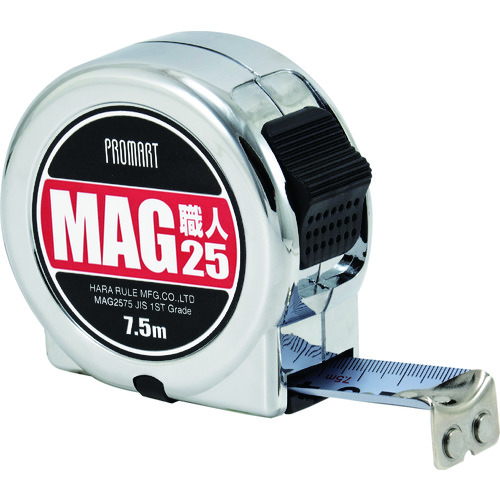 PROMART凸面新杂志工匠7.5m 25mm
测量胶带 MAG2575