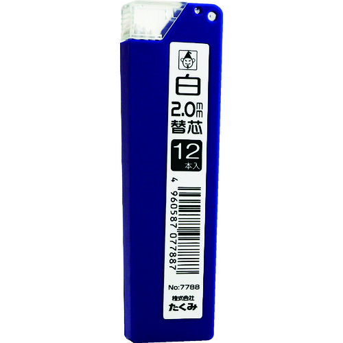 takumi敲门型铅笔替换铅白色（1pk（袋）= 12件）
补充铅笔 7788