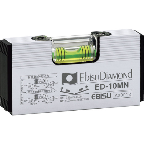 EBISU钻石磁铁基本水平（银）100mm
铝超级基础 ED-10MN