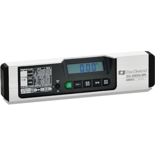 EBISU钻石带有磁铁数字水平260mm
数字水平 ED-26DGLMN