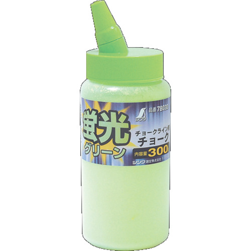 Shinwa粉笔方便的粉笔线荧光绿色300克
粉笔粉 78030