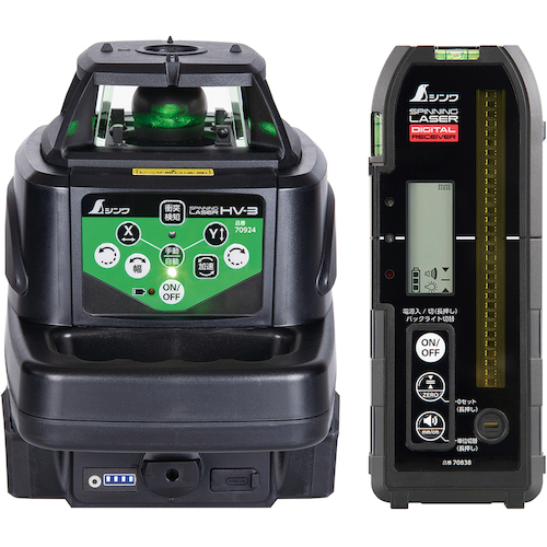 Shinwa旋转激光HV-3带数字接收器
用数字接收器旋转激光HV-3绿色 70821