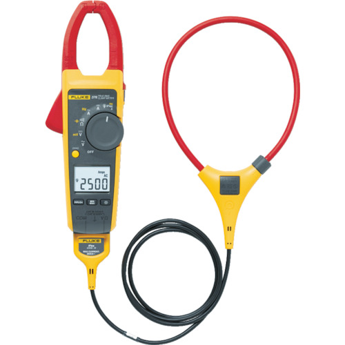 Fluke夹具表（具有真实的RMS类型和IFLEX探针）
true-rms AC/DC夹仪表 376