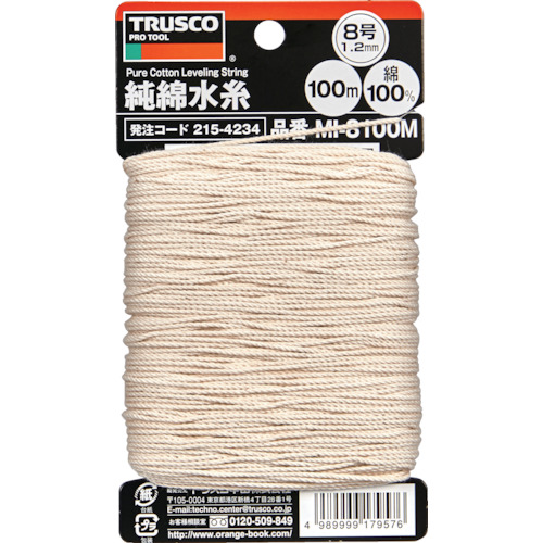 Trusco纯棉水线直径1.2mm 100m卷
纯棉花绳 MI-8100M