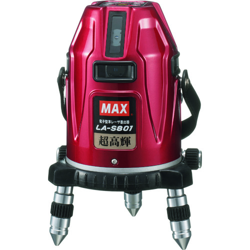         Max [售罄和停产]激光升压器接收器三脚架套件（红色激光）LA-801-DT套件（垂直：短，短，水平全周，地面墨水）
线激光器 LA-S801-DT182
