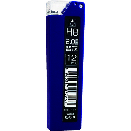 takumi敲门型铅笔替换HB（1pk（袋）= 12件）
补充铅笔 7786
