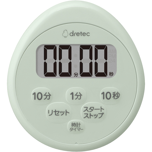 DRETEC防水计时器与手表绿色
数字计时器 T-611GN