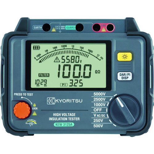 [停产] Kyoritsu 3125a数字高压绝缘电阻器
高压绝缘测试仪 KEW3125A
