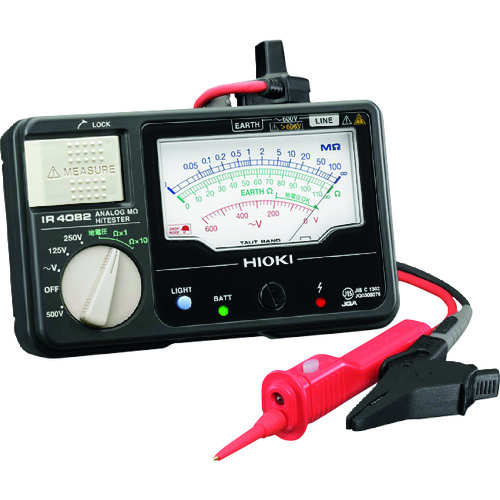 HIOKI模拟绝缘电阻表（带有地面电阻仪）IR4082-1​​1
Analog Megohm Hitester IR4082-11