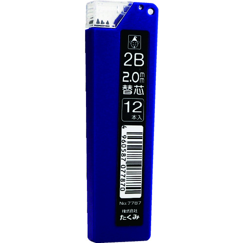 takumi敲门型铅笔更换2B（1pk（袋）= 12件）
补充铅笔 7787