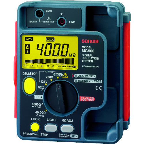 Sanwa数字绝缘电阻仪500V/250V/125V
数字绝缘抗性测试仪 MG500