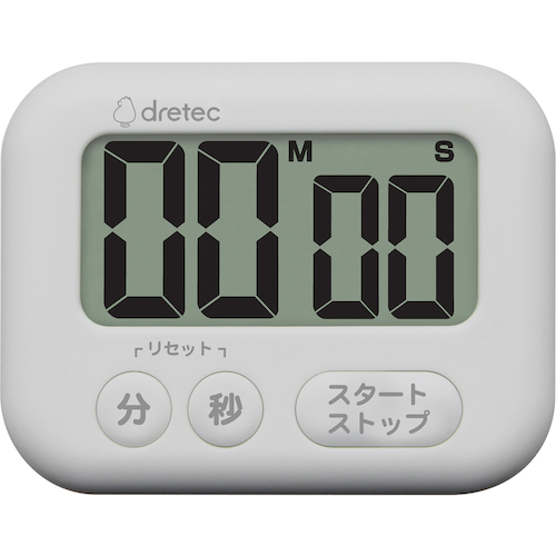 dretec大屏幕计时器&ldquo;肥皂泡&rdquo;白色
数字计时器 T-614WT