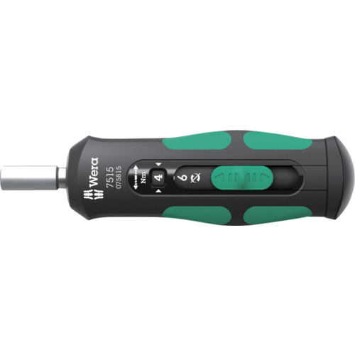WERA 7515替换工艺泡沫安全扭矩驱动器，2-6nm
7515 Kraftform安全扭矩速度扭矩螺丝刀，2-6 nm 075815