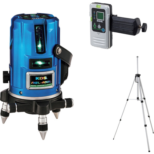 [停产] KDS Laser Leveler SET真正的绿色激光400 L接收器和三脚架
真正的绿色激光 RGL-400LRSA