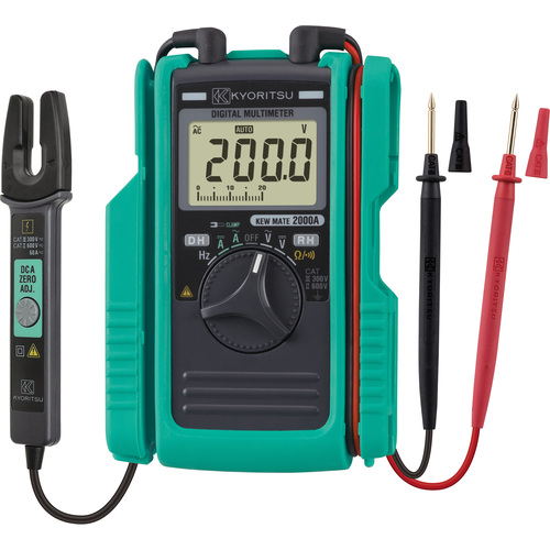 Kyoritsu 2000a数字万用表，带有AC/DC夹
数字万用表 KEWMATE2000A