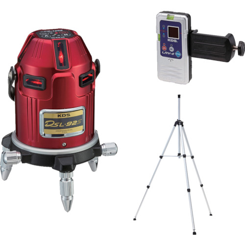 [廃番]ＫＤＳ　电子整准スーパーレイ９２Ｓ　受光器・三脚付Ｎ　
Line Laser DSL-92SRSAN