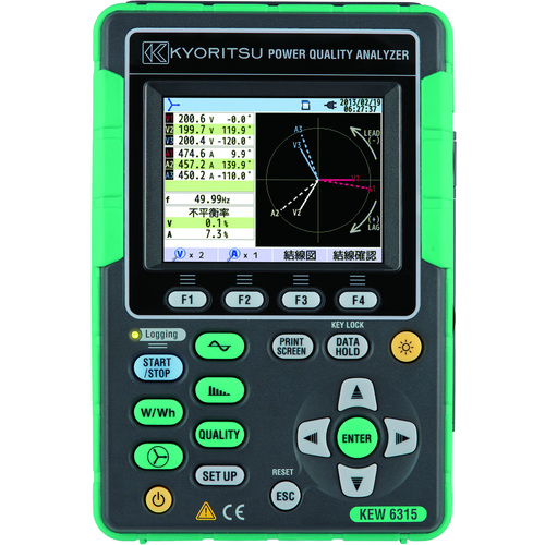Kyoritsu电力质量分析仪集模型
电力质量分析仪 KEW6315-02