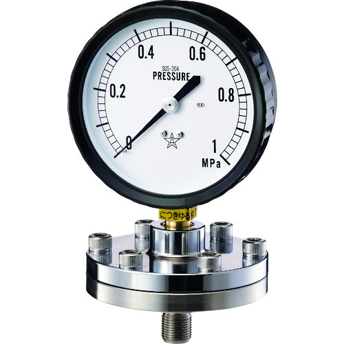 右下　隔膜式圧力计　ＢＴ－１型　
Diaphragm Seals Pressure Gauge BT-1 type KA-BT-1-8-PVC-0.1MPA