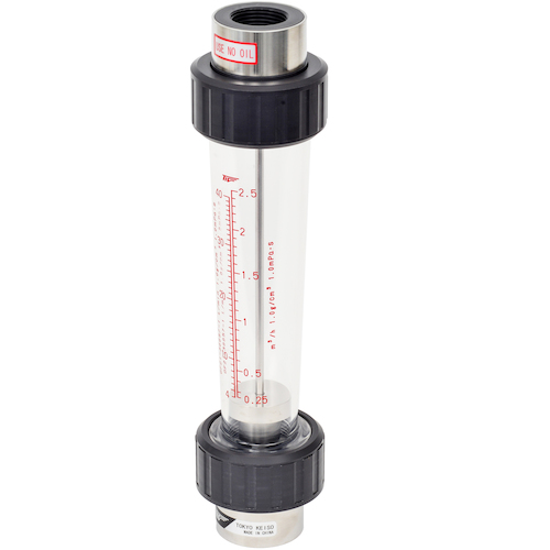 东京机械交流系列丙烯酸管流量计5-50L/min rc25a float sus316
AC系列丙烯酸管流量计 AC-2550-6R-P