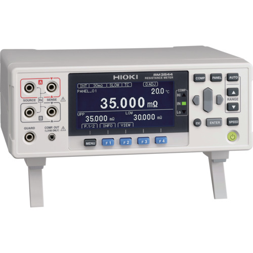 ＨＩＯＫＩ　抵抗计（ＥＸＴ　Ｉ／Ｏ・ＲＳ－２３２Ｃ・ＵＳＢ付）　
RESISTANCE METER RM3544-01