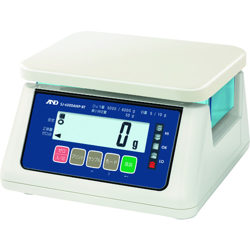 A＆D A＆D A＆D防尘和防水尺度用于交易认证无线通信模型SJ-6000AWP-BT
防尘秤 SJ-6000AWP-BT