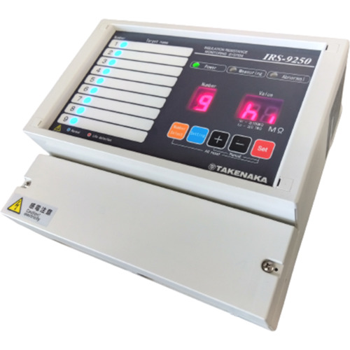 Takeaka电绝缘电阻监测设备IRS-9250（测量电压：250V，受监控目标： 大9个单位）
绝缘阻力监测系统 IRS-9250