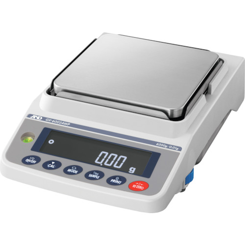 A＆D防尘和防水通用平衡，内置重量用于校准GX-6002AWP容量6200G 6200G x 低显示0.01克，一般校准
平衡 GX6002AWP-00A00