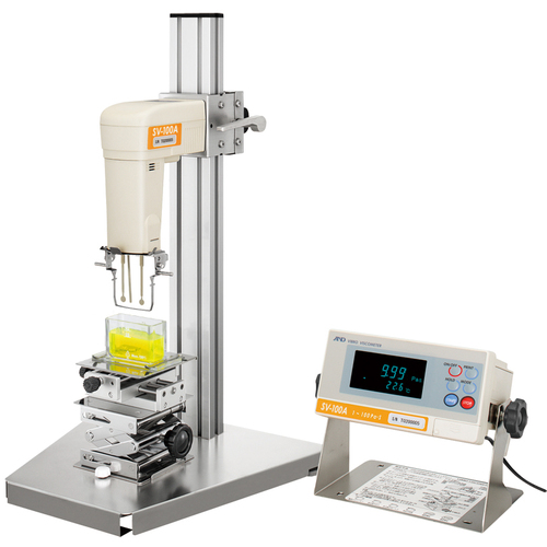 A＆D调音叉振动类型VISCOMETER SV-A系列SV类型显示范围：1-100 PA ・S（1000-100000 MPA ・S）
调谐叉vibro粘度石 SV100A