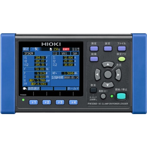 带有三分文档的Hioki夹具电源记录仪
电源记录器上的夹具 PW3360-10SYORUI3TENTUKI
