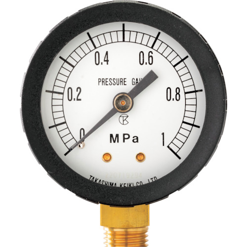 takashima塑料压力表（框架垂直类型，&phi;60）压力范围0.0-0.6 MPa R1/4 [1212060]
压力计 1212060