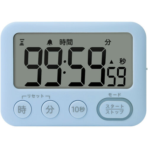 Sonic Toki支持100小时的计时器，带有明亮的通知，浅蓝色 LV-3288-LB