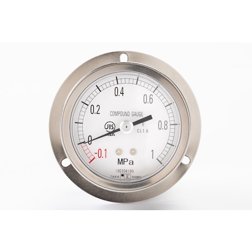 高维岛甘油注入压力表（D框架嵌入式类型，边缘，&phi;100）压力范围0.0-6MPA R3/8 [1332160]
压力计 1332160