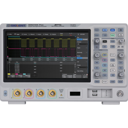 siglent [每次引用]示波器示波器SDS2104X Plus（100MHz，4CH）
台式示波器 SDS2104X PLUS
