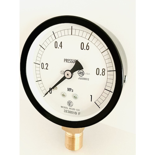 长野正常压力表（A/B框架，垂直）100&phi;型号：AE20 3.5MPA（带有检查报告）
一般工业压力表 AE20-133  3.5MPA-IR
