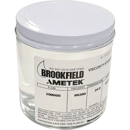 Brookfield Thermocell Silicone粘度标准解决方案1品脱（473ml）瓶 HT-100000