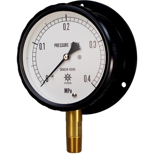 Daiichi Instrument Manufacturing        。，密封压力表（铝制案例），SUS B MU R1/2，100 *，0.4/-0.1， *MPA MPK-946B-0.4/-0.1-M