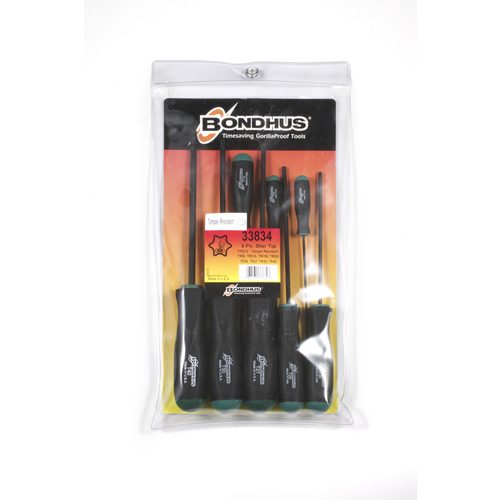 Bondhus Torx（R）8（TR9-TR40）
防篡改Torx（R）折叠Gorillagrip TR-SX8