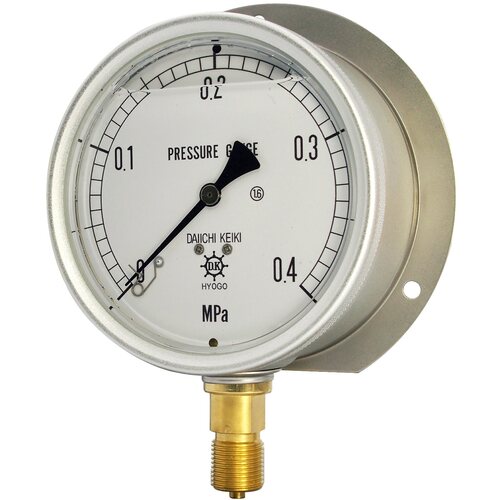 Daiichi仪器制造有限公司。含甘油的压力表（铝制盒）BU G1/4 75 10MPA GRK-231B-10